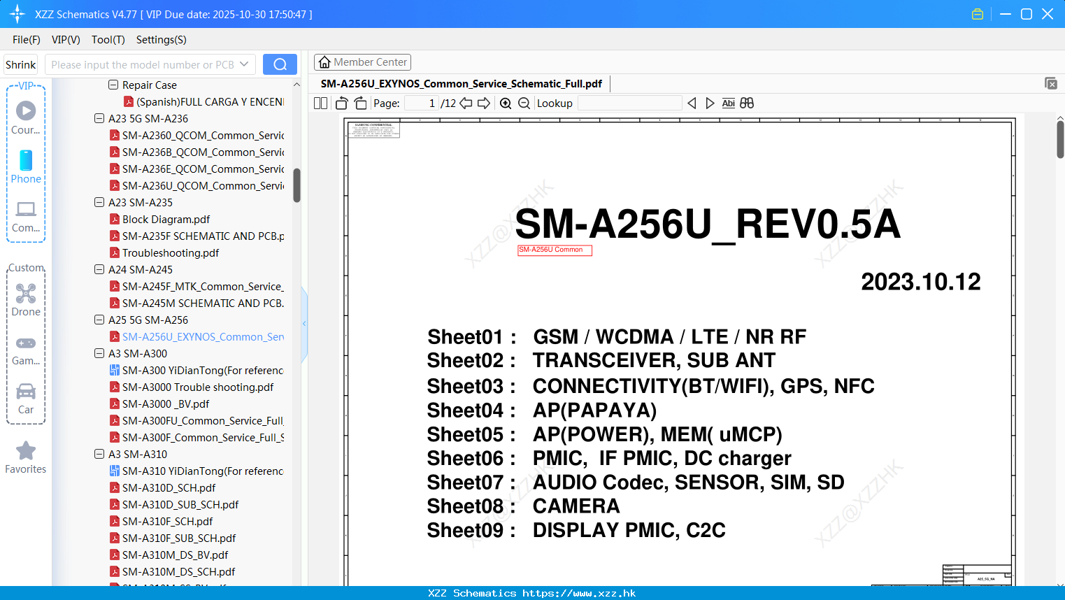 Samsung SM-A256U_EXYNOS_Common_Service_Schematic_Full